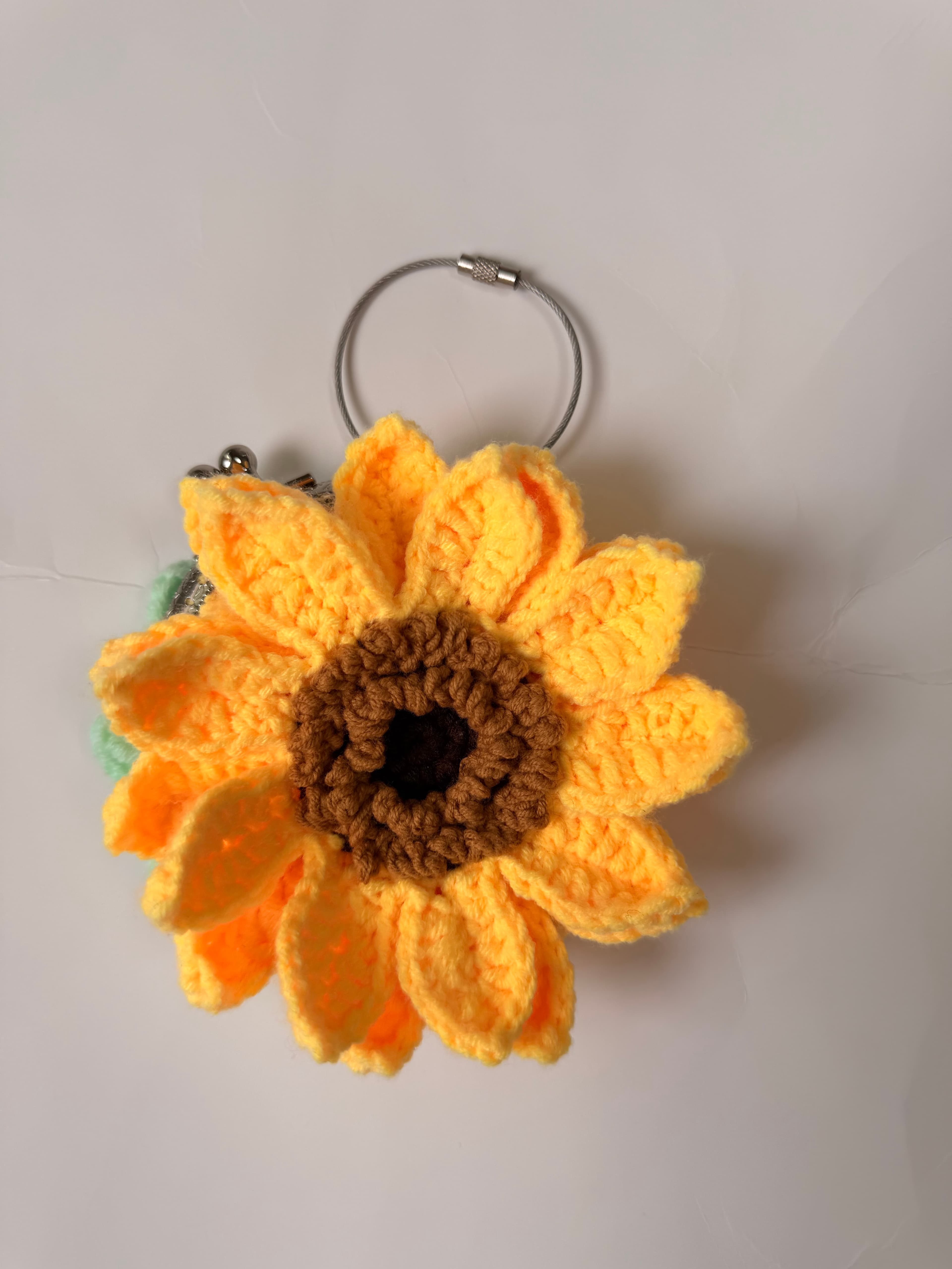 Sunflower Keychain Pouch